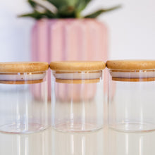 Load image into Gallery viewer, Bamboo Glass Spice Jars