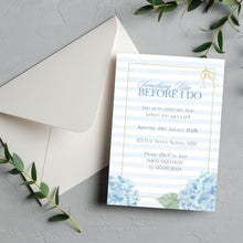 Load image into Gallery viewer, Something Blue Bridal Shower Canva Template: Editable Invitation Kit (Digital Download)

