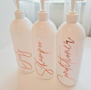 Signature Bathroom Pump Bottle Set