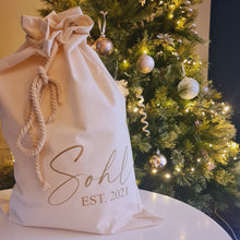 Load image into Gallery viewer, Personalised Santa Sack - Ivory
