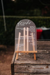 Arch Frosted Bar Sign