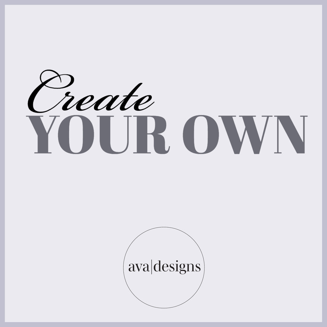 Create Your Own! *Medium Size Labels*
